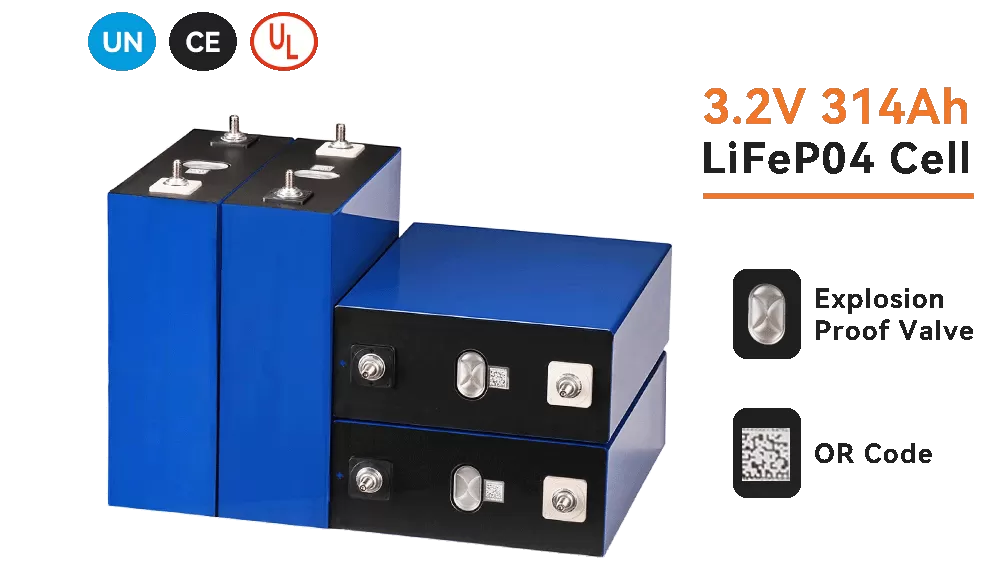 314Ah Grade A Prismatic Lithium Ion Battery