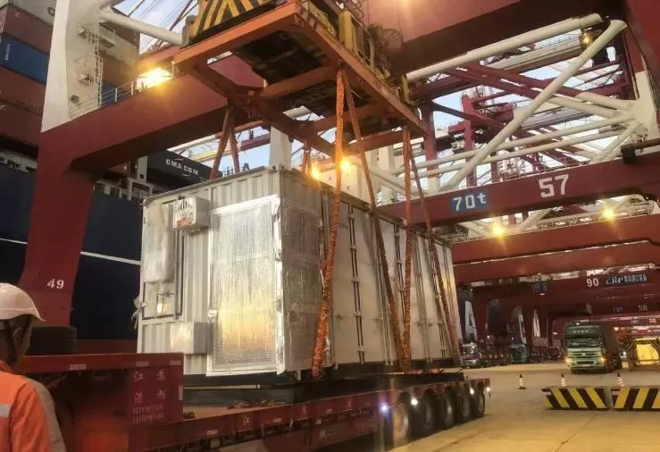 A 3.34 MWh containerized liquid-cooled energy storage system has been shipped to the United States.