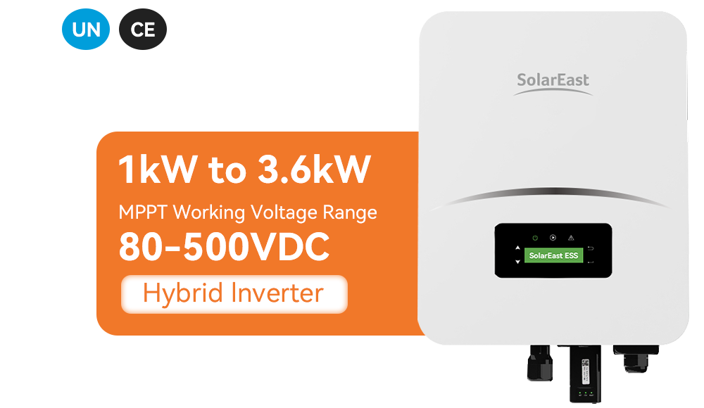 Single-phase Hybrid Inverter 1kW to 3.6kW