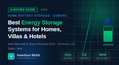 Best Home Battery Storage Systems in Europe: A Complete Buying Guide for Homeowners, Villas & Hotels