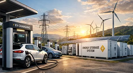 The Future of EV Charging Infrastructure with Large-Scale ESS