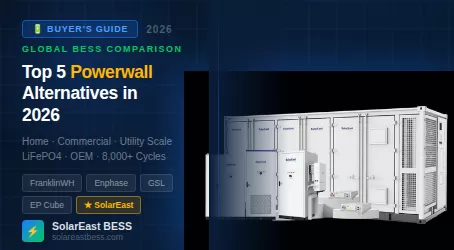 Top 5 Tesla Powerwall Alternatives in 2026: Best Home Battery Storage Guide | SolarEast BESS