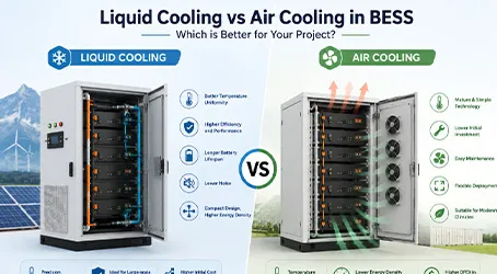 Liquid Cooling vs Air Cooling in BESS: Which is Better for Your Project?