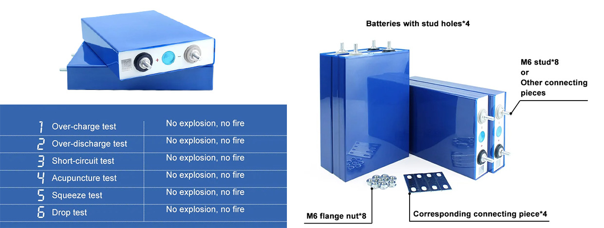 105Ah Battery Grade A LiFePO4 Prismatic Cells